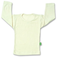 Unterhemd für Kinder, lang Öko-Baumwolle
